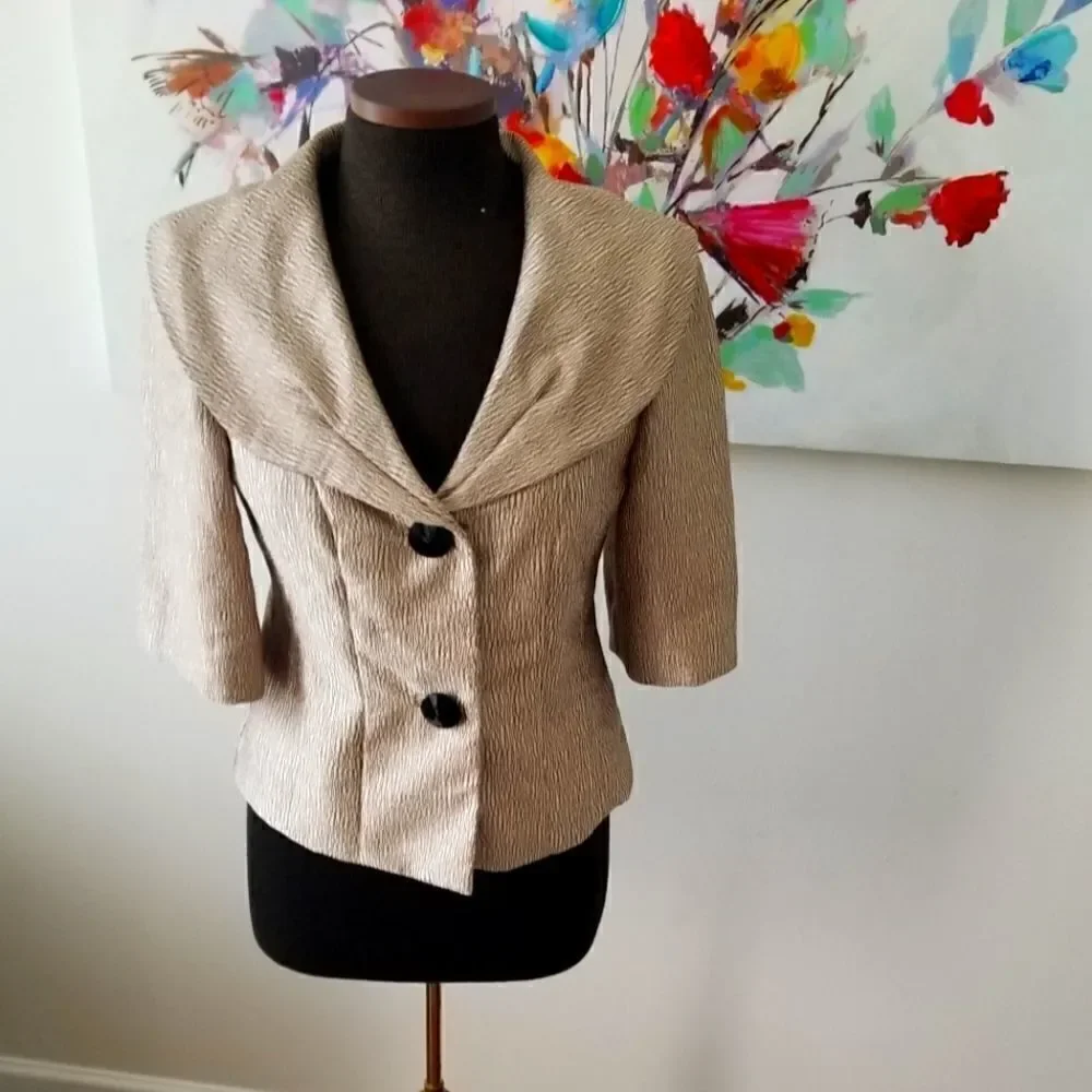 DressBarn Gold Jacket sz8